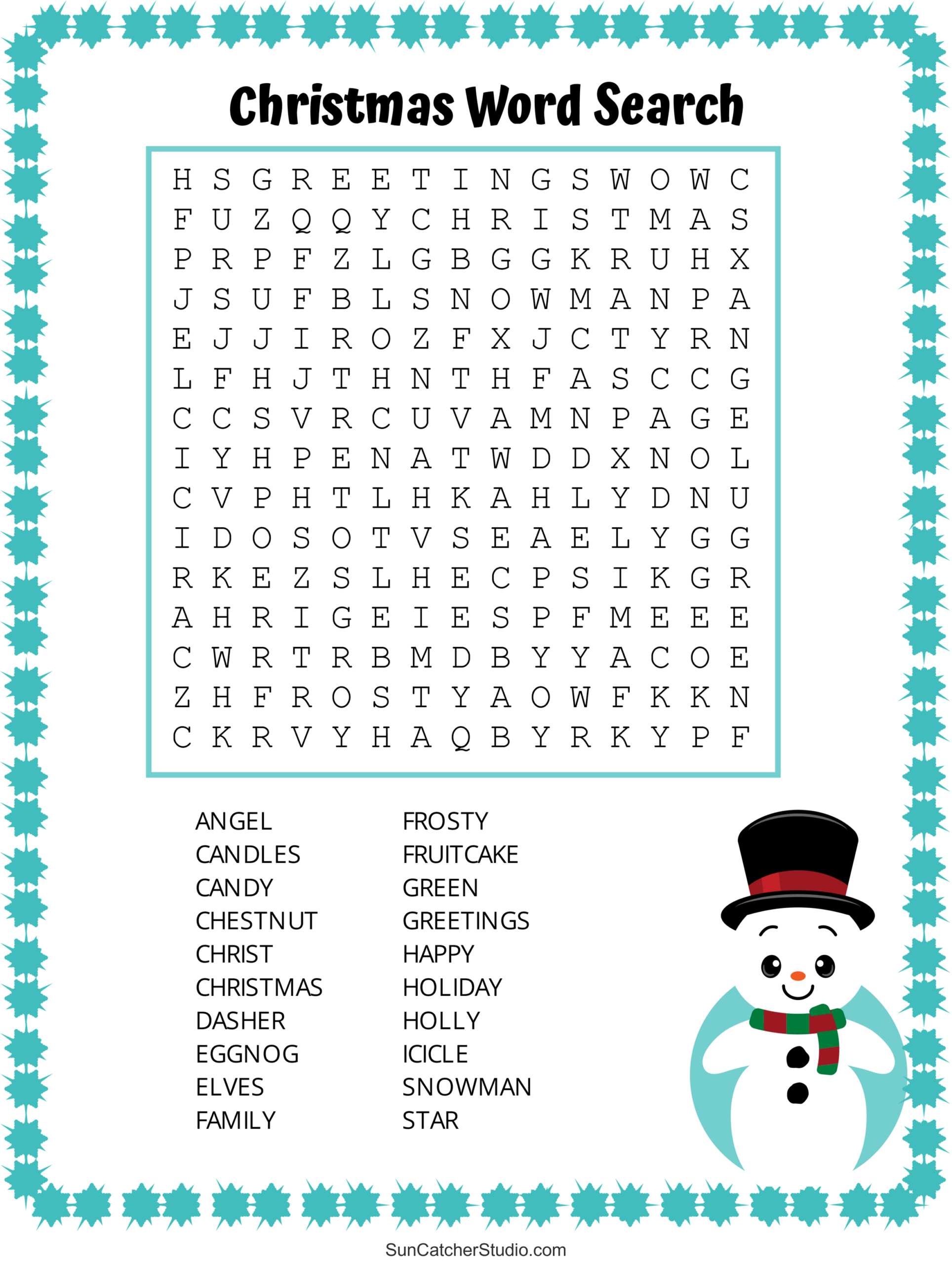Christmas Word Search Puzzles Printable FREE Printable A Z Christmas Word Search Puzzles Printable FREE Printable A Z