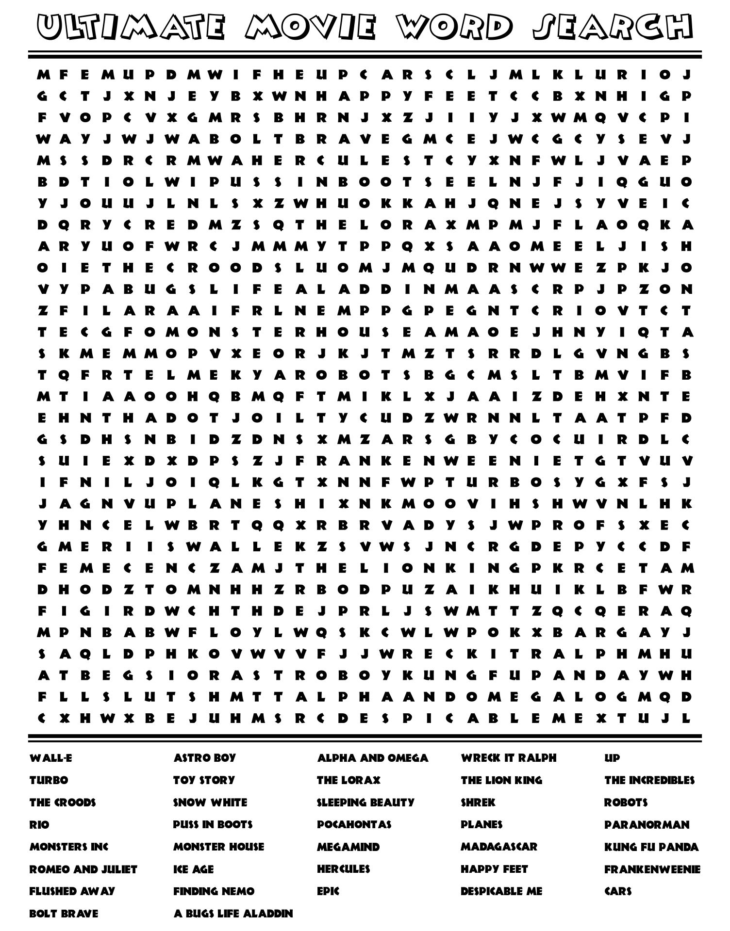 Extremely Hard Word Search 20 Free PDF Printables Printablee