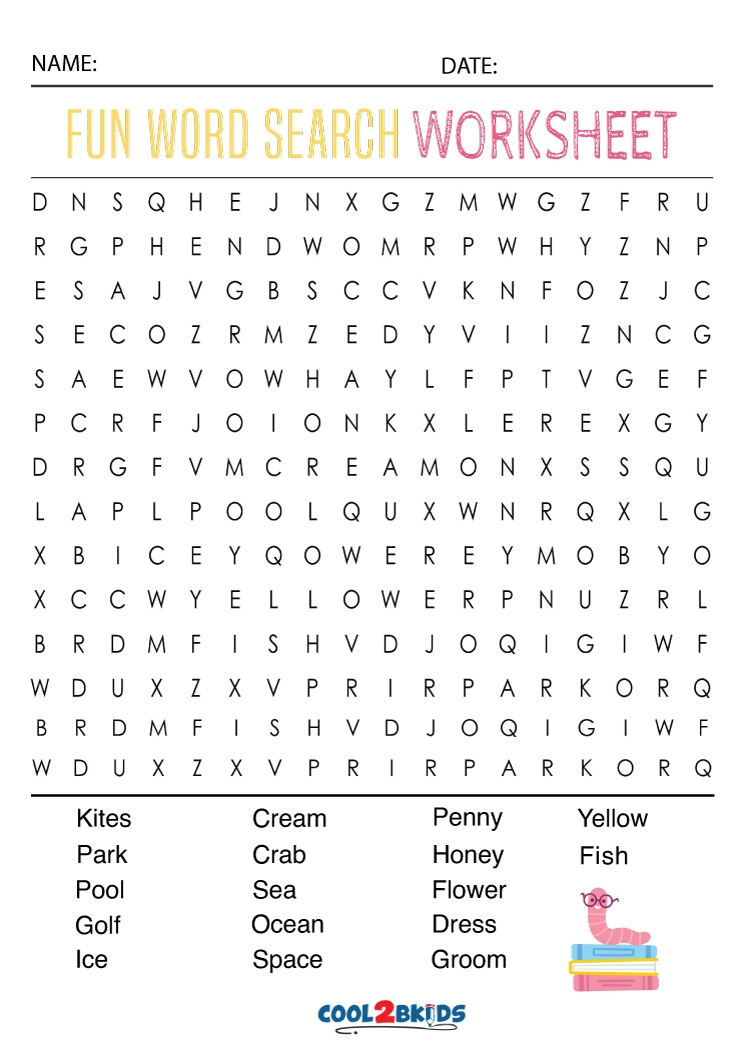 Fun Word Searches Cool2bKids Printable Word Search Fun Word Searches Cool2bKids Printable Word Search