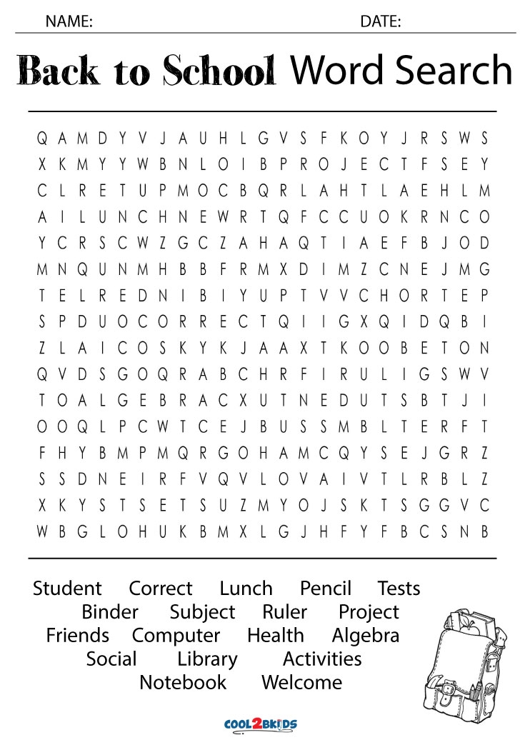 Printable 5th Grade Word Search Cool2bKids Printable 5th Grade Word Search Cool2bKids